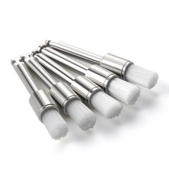 100Pcs/Box Dental Nylon Materials Closure Flat Polishing Prophylaxis Brushes