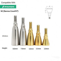 US 10Pcs NC/RC Dental Healing Cap Abutment Fit Straumann ITI BL/BLT D3.3/4.1mm
