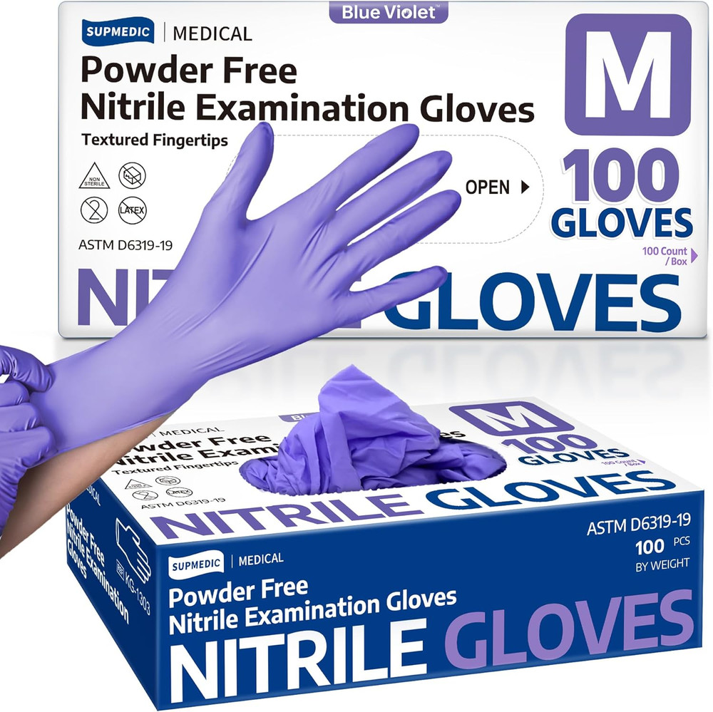 Medical Soft Max™ Nitrile Exam Gloves, 100 Ct Latex-Free Powder-Free Non-Sterile
