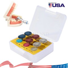 Dental Rubber Polisher Diamond System RA14mm Wheel/ Nylon Prophy Brush SKYSEA