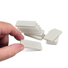 United Scientific™ White Streak Plates, Geology Tools, 2X1,