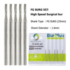Wave Dental Carbide Surgical Length Long Bur 557 702 701 703 25mm For High Speed
