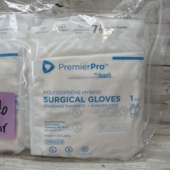PremierPro Polyisoprene HYBRID Surgical Glove *26 Pair* Size: 7.5 *See Date*4-25
