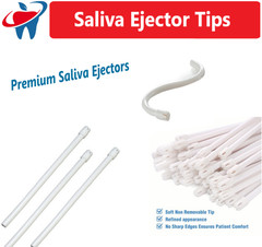 300 (3 Bags) White Dental Saliva Ejectors Ejector Suction Tips, Top Deal!