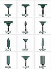 100 Pcs Dental Lab Quality Green Mounted Stones