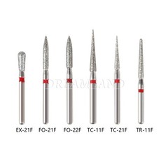 100 piezas/20 tipos Burr fresas de diamante salees FG medio 1,6mm Kit FG1.6MM