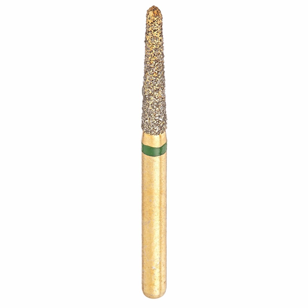Premium Gold Plated Diamond-Round End Taper-G856L/016C (GB6LC)-Coarse pk of 5