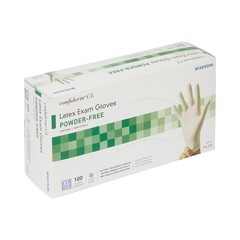 McKesson Confiderm Latex Exam Glove Standard Cuff Length X-LARGE 100 per Box