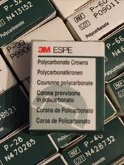 3M Iso ESPE Temporary POLYCARBONATE Dental 5Pk SIZES READ DROPBOX- 1 Box