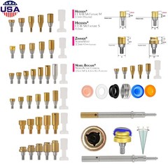 US Overdenture Fit Zest Locator Ti Abutment Retention Caps Hiossen Nobel Zimmer