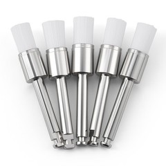 100Pcs/Box Dental Nylon Materials Closure Flat Polishing Prophylaxis Brushes
