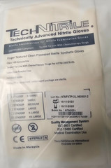 (50) PAIRS TechNiGlove STERILE AMBIDEXTROUS NITRILE CLEANROOM GLOVES – XX-LARGE