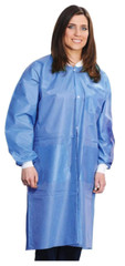 SMS 45 GSM 2 Pockets Lab Coat Disposable Unisex Adult M/L High Quality 10 Pcs