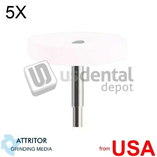5X LOT of ATTRITOR – Dura Wheel – Super Fine WHITE -Silicone Diamond Whee 115563