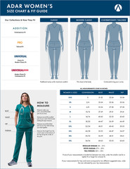 Adar Universal Women’s 33″ Adjustable Belt Scrub Lab Coat