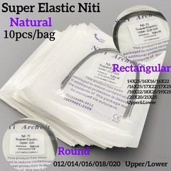Dental Orthodontic Arch Wire Super Elastic Niti Round Rectangular Natural Form