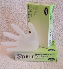 Clear Vinyl Gloves 100 Count Medium Latex Free Food Prep Disposable Gloves