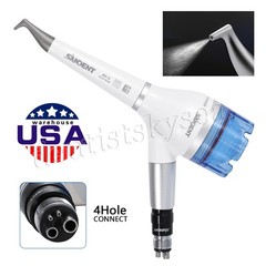 Dental Air Flow Teeth Polisher /Micro Blaster Sandblasting Handpiece 4Holes