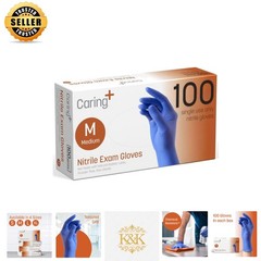 100-Count Nitrile Exam Gloves – Powder-Free, Waterproof, Ambidextrous Protection