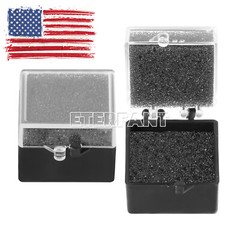 1000pcs Dental Lab Crown/Veneer/Bridge Boxes- 1”-Clear Top with Sponge Fillers