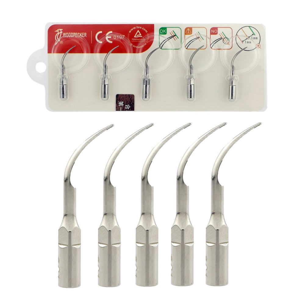 5Pcs Woodpecker EMS Dental Ultrasonic Piezo Scaler Tips G1 UDS Scaling Tips