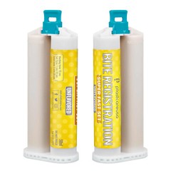 2 X 50ML VPS Bite Registration Material SUPER FAST Set Unflavored Dental PVS