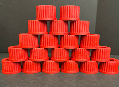 Chemglass Bottle Cap Open Top GL-32 Threads 22 mm Autoclavable Total of 36 Caps