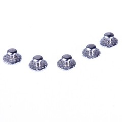AZDENT Dental Orthodontic Lingual Buttons Bondable Round /Crimpable Hook Stops