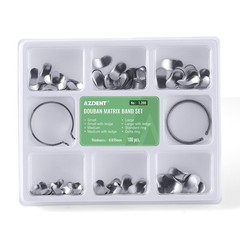 100Pcs/Box Dental Metal Matrices Sectional Contoured Matrix Refill Soft Band