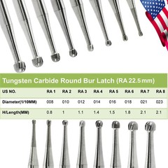 Dental Low Speed Tungsten Steel Carbide Burs for Contra Angle Handpiece RA1-8 to