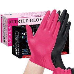 Fuchsia Nitrile Disposable Gloves 20/50/100PCS Pink Latex Free Cleaning