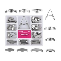 36pcs Dental Sectional Contoured Matrices No.1.330, 35μm Hard, with Spring Clip