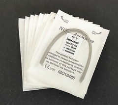 100 Packs Dental Thermal Activated NITI Arch Wire Rectangular Dental Bows Ovoid