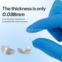 ETERFANT Dental 3.5-6.5mm Matrix Bands Ring Sectional Matrice Clamp 50PCs/100PCs