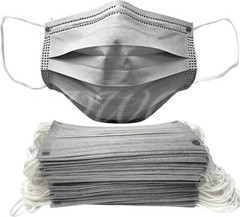 150 Pack – 3-Ply Gray Disposable Face Mask Ear-loop Mouth Cover USA Seller