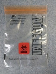 ASSOCIATED BAG ITEM # 15-4-21 6X9 BIOHAZARD ZIPPER BAG W/POUCH