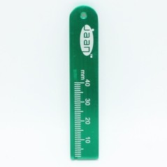 4 Pcs Aluminium Dental Endo Rulers Span Measure Scale Endodontic Dentist Tools