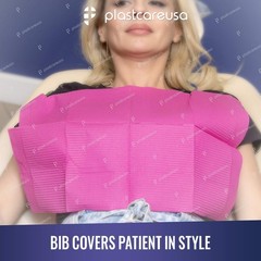 Waterproof Fuchsia Disposable Bibs 13″x18″ – 3 Ply Hygienic Covers for Clinics