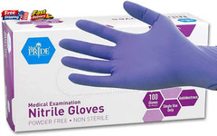 Medpride Powder-Free Nitrile Exam Gloves, X-Large (Pack of 100)