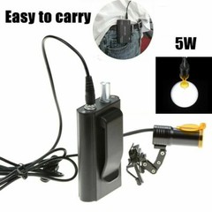 5W LED Dental Metal Clip-on Head Light with Filter & Belt Clip Black US STOCK