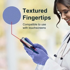 FifthPulse Biodegradable Nitrile Gloves Medium 150 Count Powder~Free Food Safe