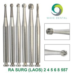 WAVE Dental Round Carbide Burs Latch Surgical Burs 2 4 6 Slow Speed RA 22mm 26mm