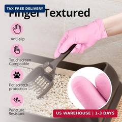 SwiftGrip Pink Nitrile Gloves, 3-mil, Industrial Gloves Disposable Latex Free, f