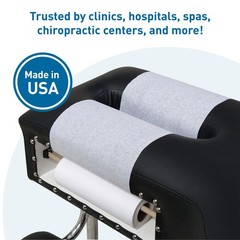 BodyMed Premium Headrest Paper Rolls for Chiropractic Exam Table, Disposable