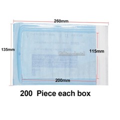 200x Self Sealing Sterilization Pouch Bags Disposable Dental Sterile Bag Pouches