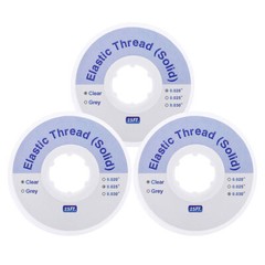 Dental Orthodontic Solid Elastic Thread Traction Pulling 020 025 030 Transparent