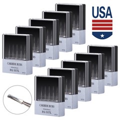 1-10 packs Dental Surgical Bur 25mm Tungsten Carbide Midwest 557L FG SURG Bur po
