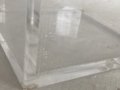 ATLANTIC Acrylic Beta Waste Storage Container Flip-Top Lid 6”x6”x9-1/2”ID