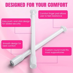 TENKAIWICK 100 Pack Disposable Vaginal Suppository Applicator for Women, 100P