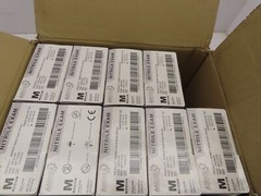 Ammex APFN46100 Exam Blue Nitrile Gloves Sz Large (Case of 1000) 10 boxes of 100